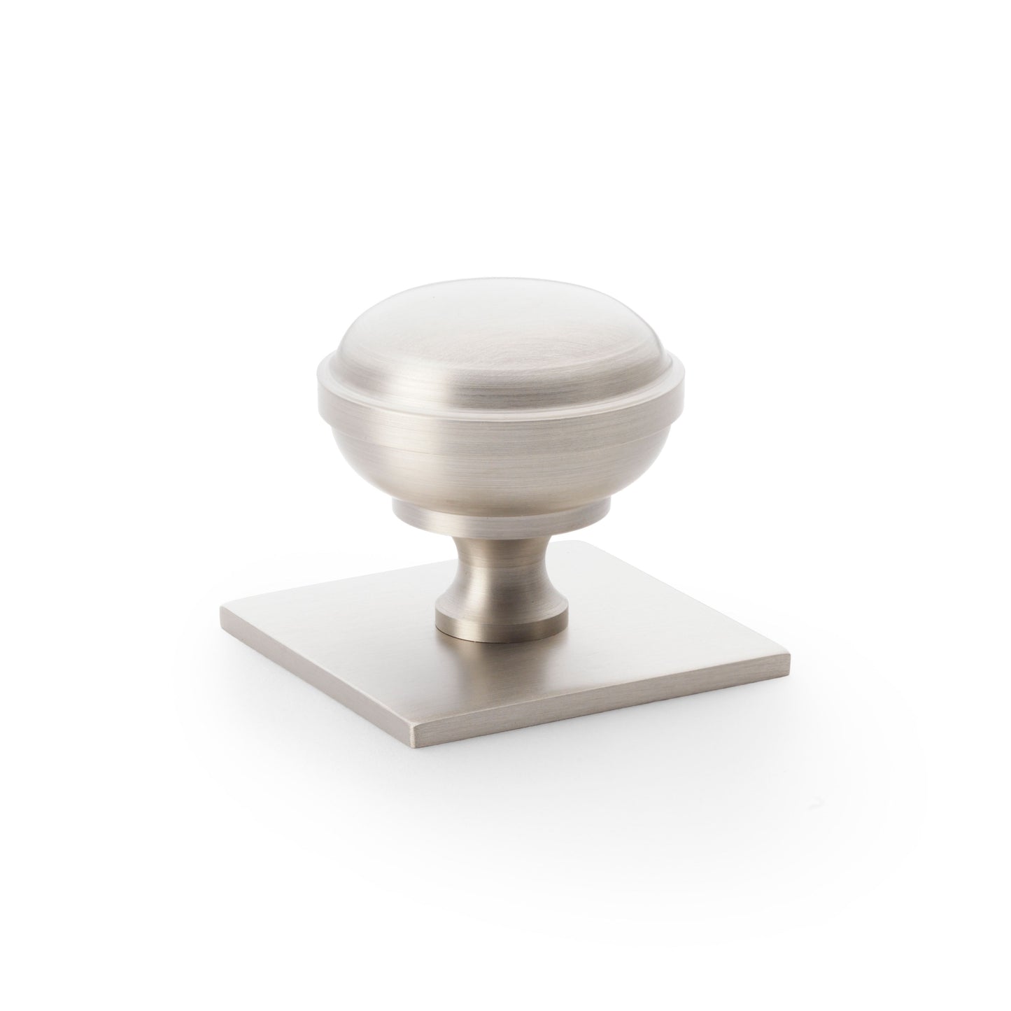 Quantock Cupboard Knob on Square Backplate