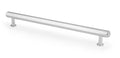 Alexander & Wilks Vesper Hex T-Bar Cabinet Pull in polished chrome, featuring a sleek, modern design with cylindrical ends for easy grip and installation.