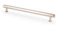Alexander & Wilks Vesper Hex T-Bar Cabinet Pull in a polished chrome finish, featuring a long, cylindrical design with two mounting posts attached at each end.