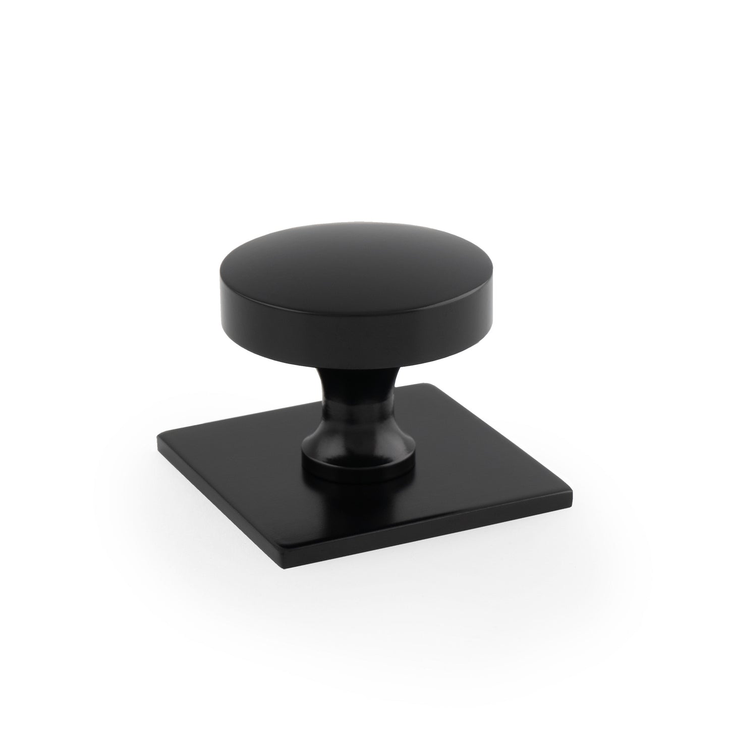 Bullion Cupboard Knob on Square Backplate