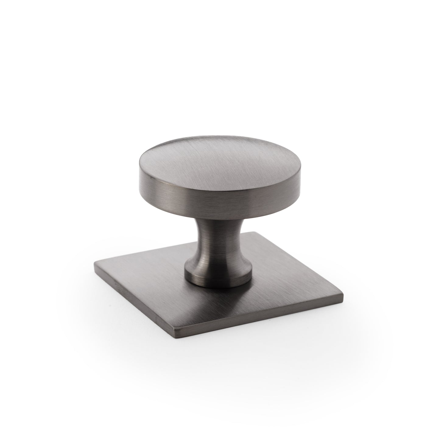 Bullion Cupboard Knob on Square Backplate