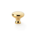 Wade Round Cupboard Knob Polished Brass 32mm