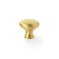 Wade Round Cupboard Knob Satin Brass 32mm