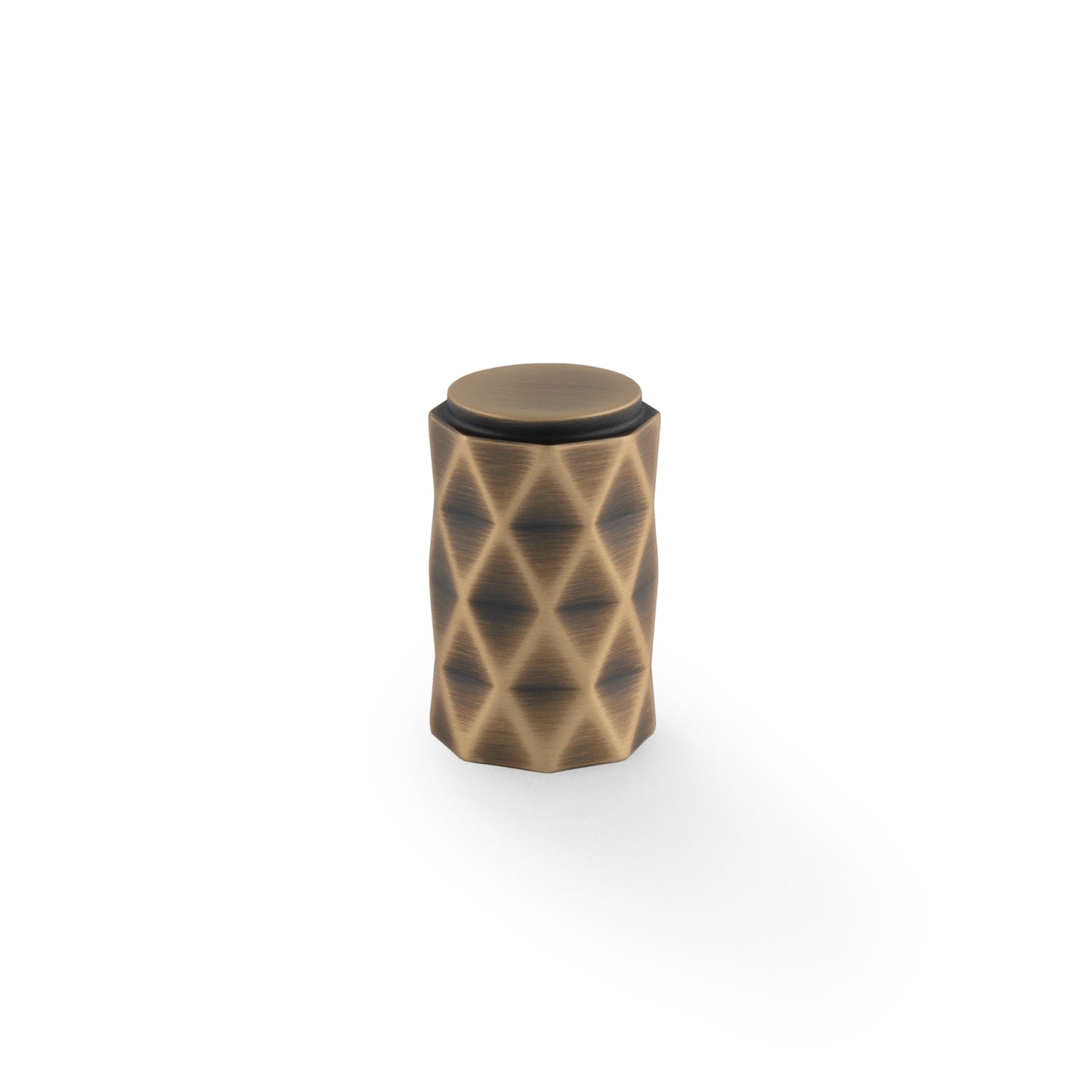 Diamond Cut Cylinder Cabinet Knob