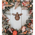 Brass Bumble Bee Door Knocker - Antique Copper Finish - Brass bee