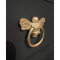 Brass Bee Ring Pull Cabinet Handle - Brass Finish - Brass bee