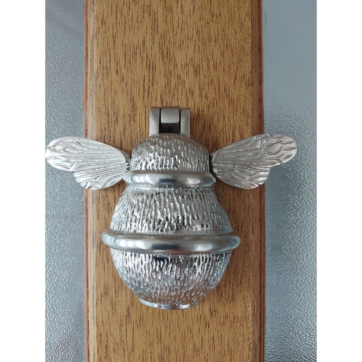 Brass Bumble Bee Door Knocker - Satin Finish - Brass bee