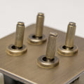Brass Bee Antique Brass Knurled Switch — Single Dimmer