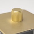 Satin Brass Switches and Sockets - Straight Knurled Design