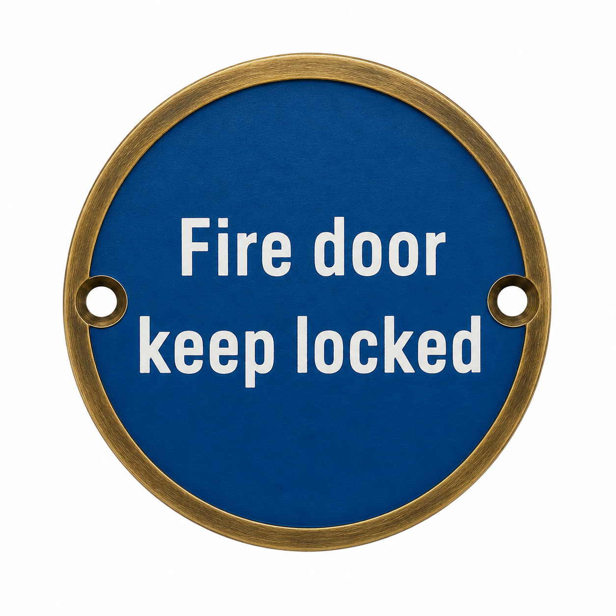 Fire Door Keep Locked Sign