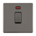 Concealed 3mm 1 Gang 20Amp Dp Switch - Black Nickel