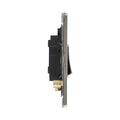 Concealed 3mm 1 Gang Intermediate Switch - Black Nickel