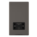 Concealed 3mm Shaver Socket - Black Nickel
