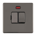 Concealed 3mm 13Amp Switched Fuse Spur - Black Nickel