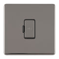 Concealed 3mm 13Amp Unswitched Fuse Spur - Black Nickel