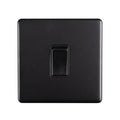Concealed 3mm 1 Gang Switch - Matt Black