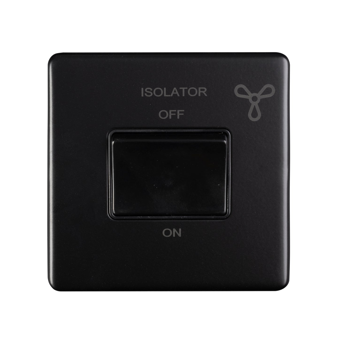 Concealed 3mm Fan Switch - Matt Black