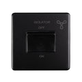 Stainless steel Fan Switch - Matt Black