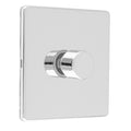 Concealed 3mm 1 Gang Led Push On Off 2Way Dimmer - Polished Chrome