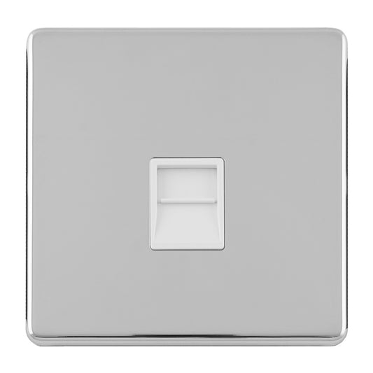 Concealed 3mm Telephone Slave - Polished Chrome