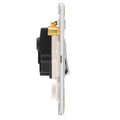 Concealed 3mm 1 Gang 20Amp Dp Switch & Neon - Polished Chrome