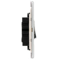 Concealed 3mm 4 Gang 10Amp 2Way Switch - Polished Chrome