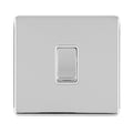 Concealed 3mm 1 Gang Intermediate Switch - Polished Chrome