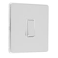 Concealed 3mm 1 Gang Intermediate Switch - Polished Chrome
