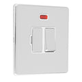 Concealed 3mm 13Amp Switched Fuse Spur With Neon - Polished Chrome