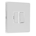Concealed 3mm 13Amp Switched Fuse Spur - Polished Chrome