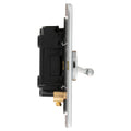 Concealed 3mm 4 Gang 10Amp 2Way Toggle Switch Polished Chrome Plate - Polished Chrome