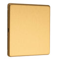 Concealed 3mm Single Blank Plate - Satin Brass