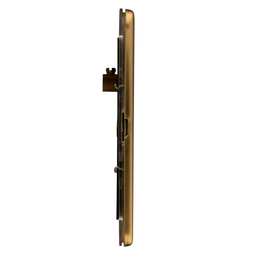 Concealed 3mm Single Blank Plate - Satin Brass