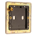 Concealed 3mm Single Blank Plate - Satin Brass