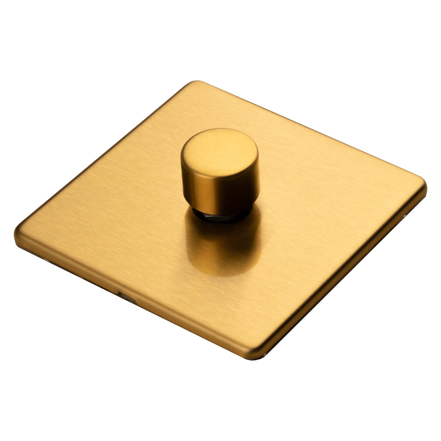 Concealed 3mm 1 Gang Dimmer - Satin Brass