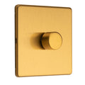 Stainless steel 1 Gang Dimmer - Satin Brass