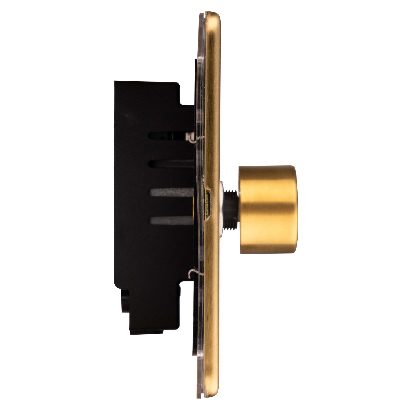 Concealed 3mm 1 Gang Dimmer - Satin Brass