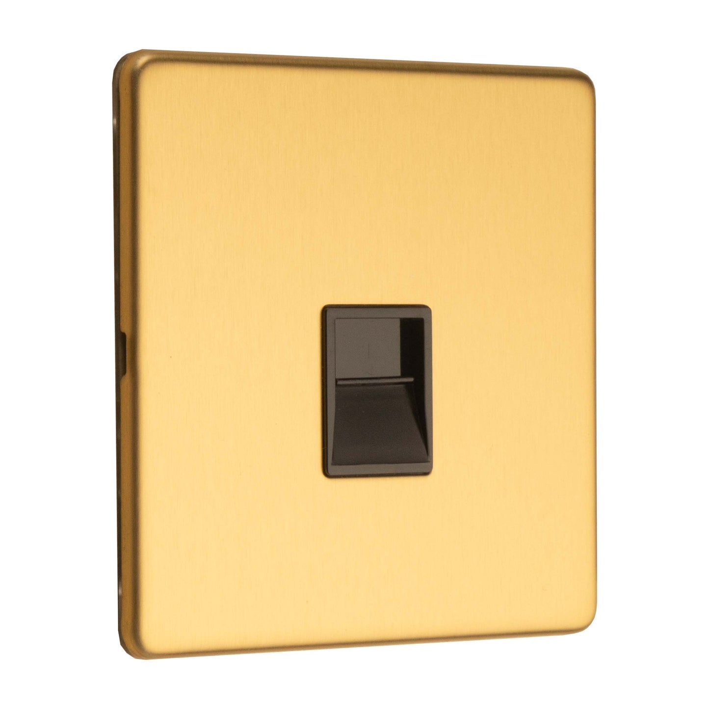 Concealed 3mm Telephone Slave - Satin Brass
