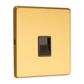Concealed 3mm Telephone Slave - Satin Brass