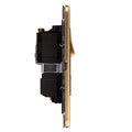 Concealed 3mm 1 Gang 13Amp Dp Switch - Satin Brass