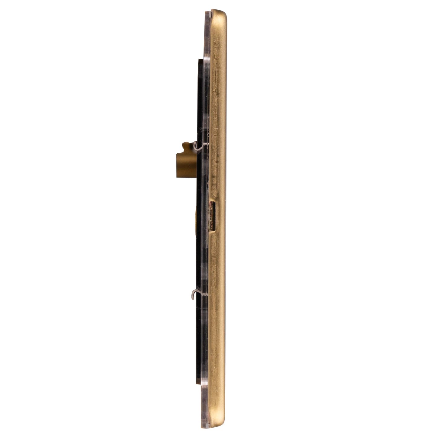 Concealed 3mm 2 Gang Double Blank Plate - Satin Brass