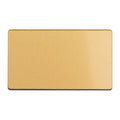 Stainless steel Double Blank Plate - Satin Brass