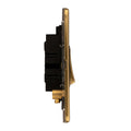 Stainless steel 2 Gang Switch - Satin Brass