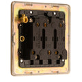 Stainless steel Fan Switch - Satin Brass