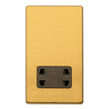Stainless steel Shaver Socket - Satin Brass