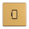 Stainless steel Unswitched Fuse Spur - Satin Brass