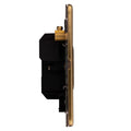 Concealed 3mm 13Amp Un-Switched Fuse Spur - Satin Brass