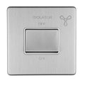 Concealed 3mm 6Amp Fan Isolator Switch - Stainless Steel