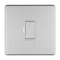 Concealed 3mm 13Amp Unswitched Fuse Spur - Stainless Steel