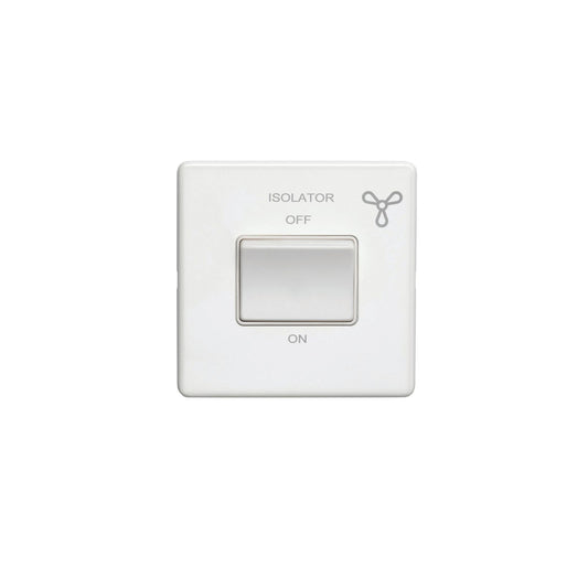 Concealed 3mm Fan Switch - Matt White